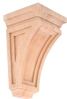 Shaker type wooden corbel